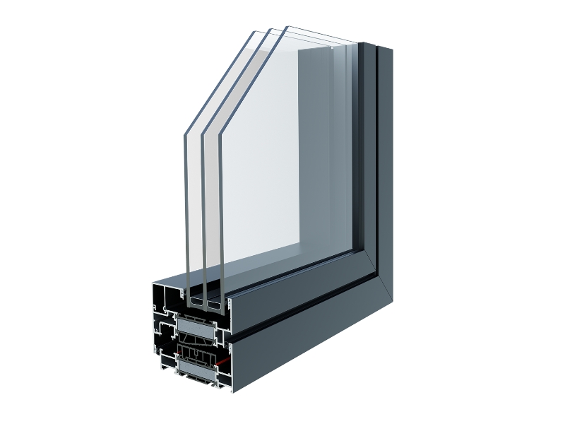System okien aluminiowych DECALU 88 STANDARD
